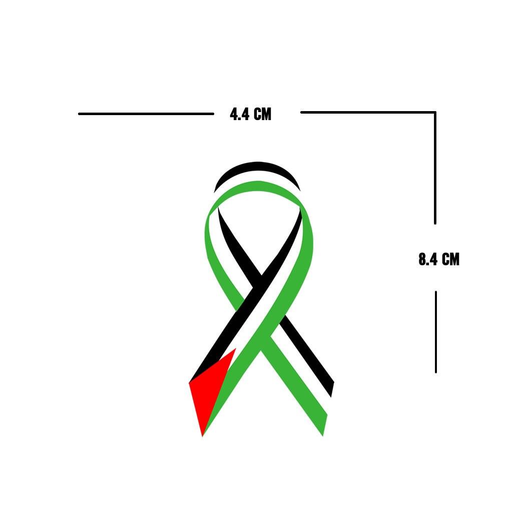 2X Free Palestine Iron on ribbon Screen Print transfer for fabric Machine Washable Palestine Flag