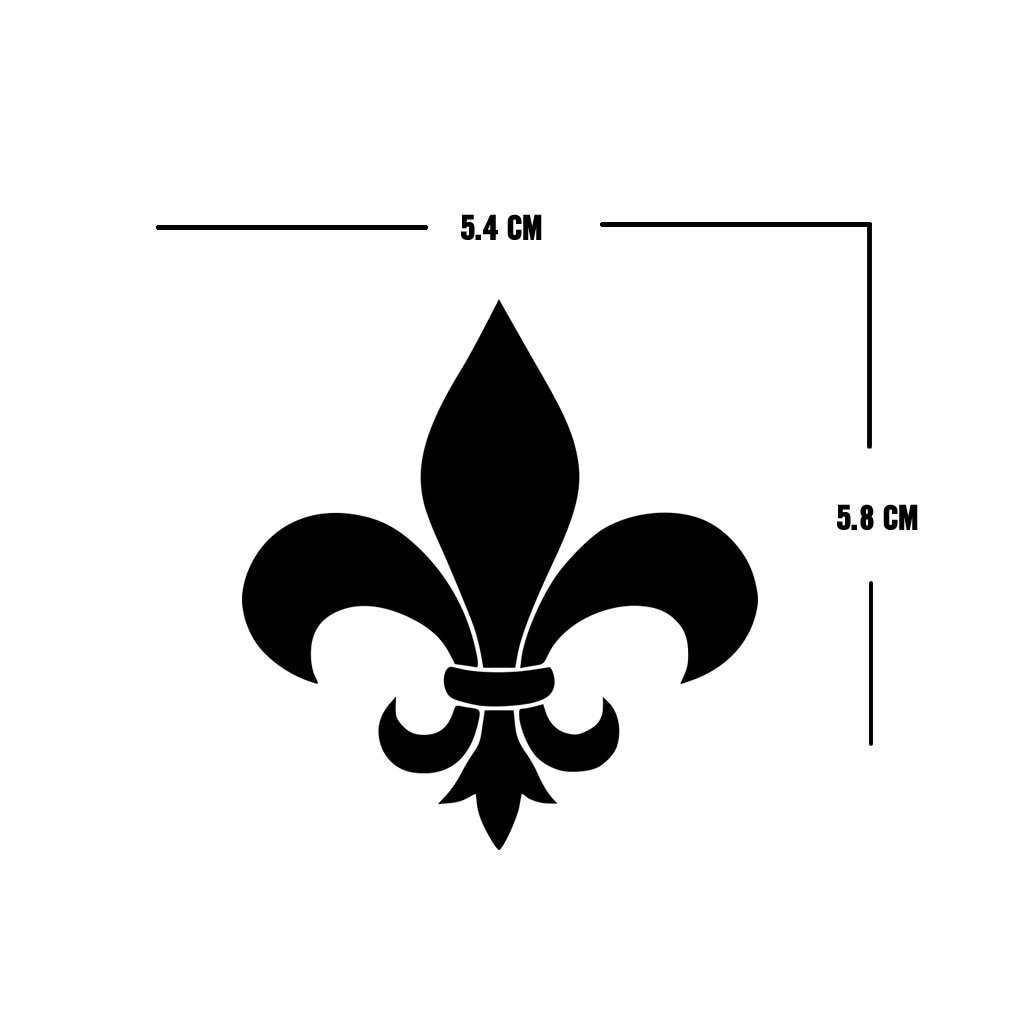 2X French lily Iron on Screen Print transfer for fabric Machine Washable fleur de lis