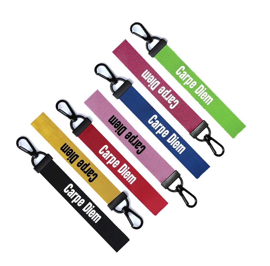 Carpe diem Key Chain Keyring Luggage Tag Zipper Pull Bag Ring Key seize the day