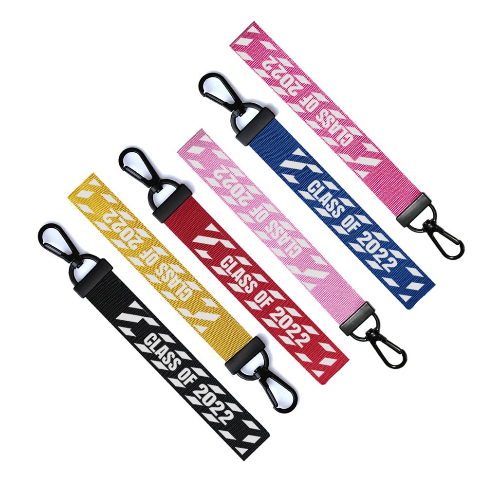 Class of 2022 Key Chain Keyring Luggage Tag Zipper Pull Bag Ring School