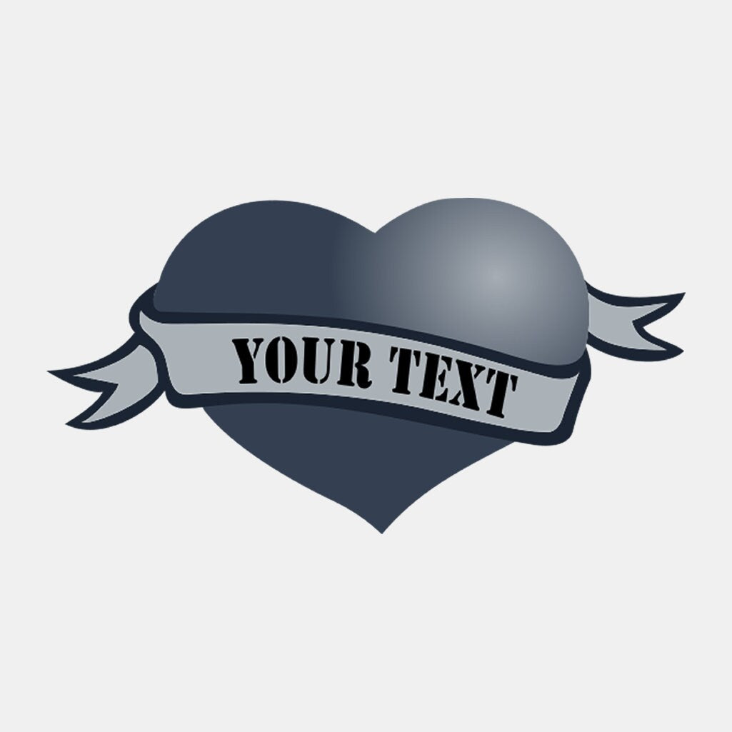 Custom Personalized Name Heart Temporary Tattoo Waterproof love Valentine's day Lover gift
