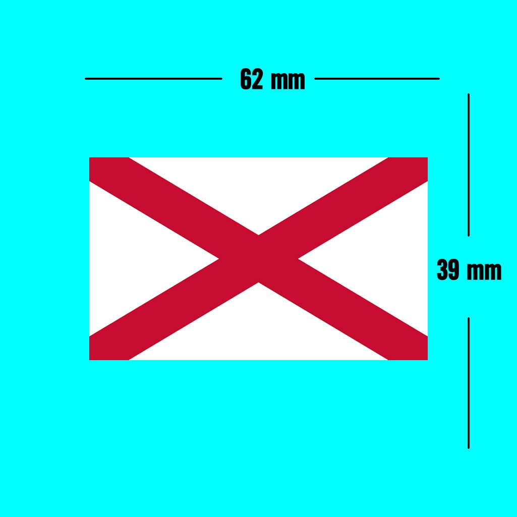 2 x Saint Patrick's Flag Iron on Screen Print Transfers St. Patrick's Saltire