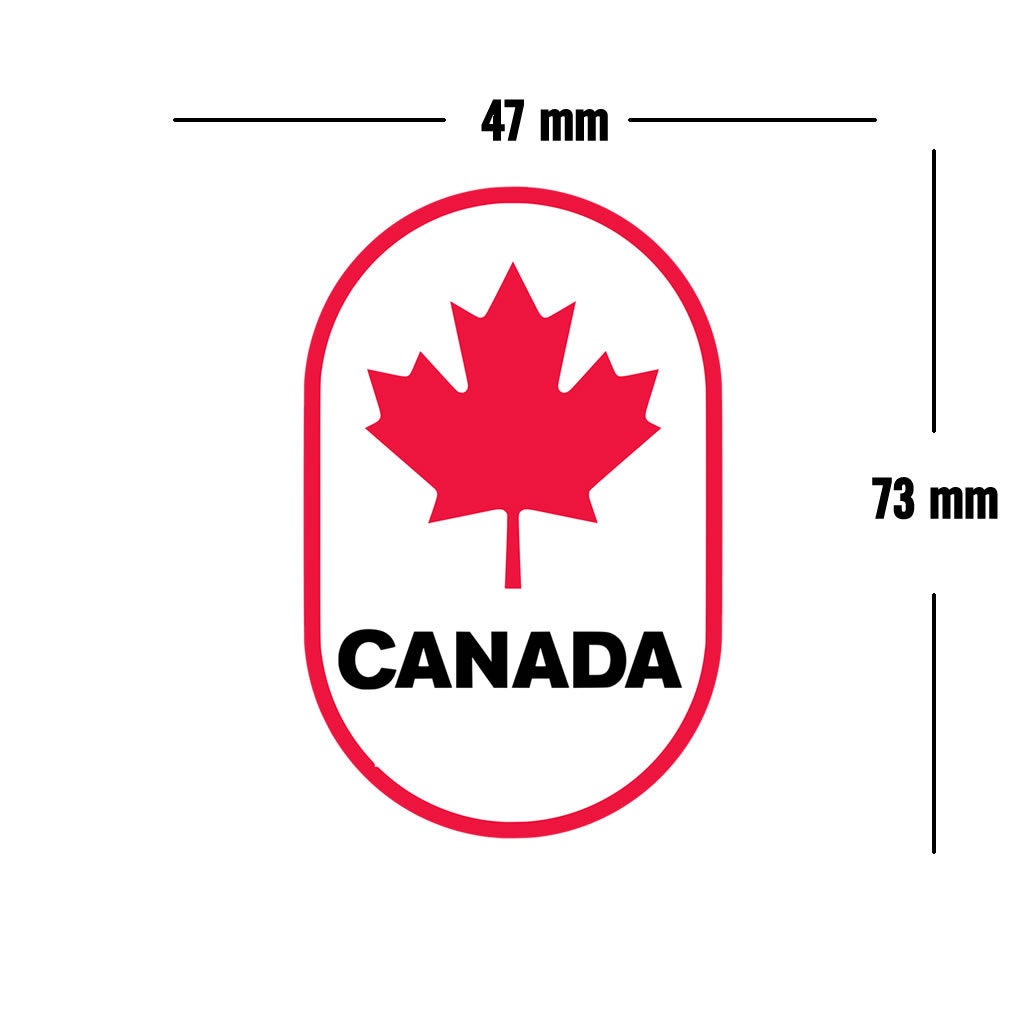 Canada Iron on Screen Print Transfers for fabrics Maple leaf patch