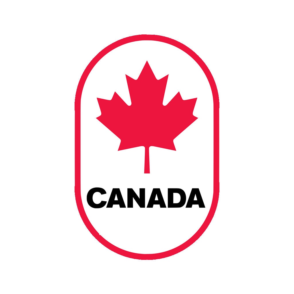 Canada Iron on Screen Print Transfers for fabrics Maple leaf patch