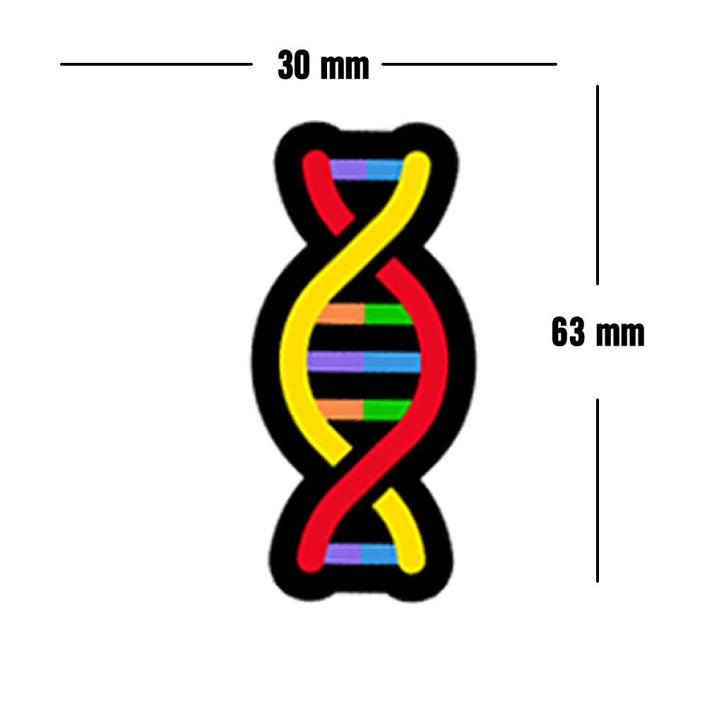 DNA print Iron on Screen Print Transfers for Fabrics DNA double helix