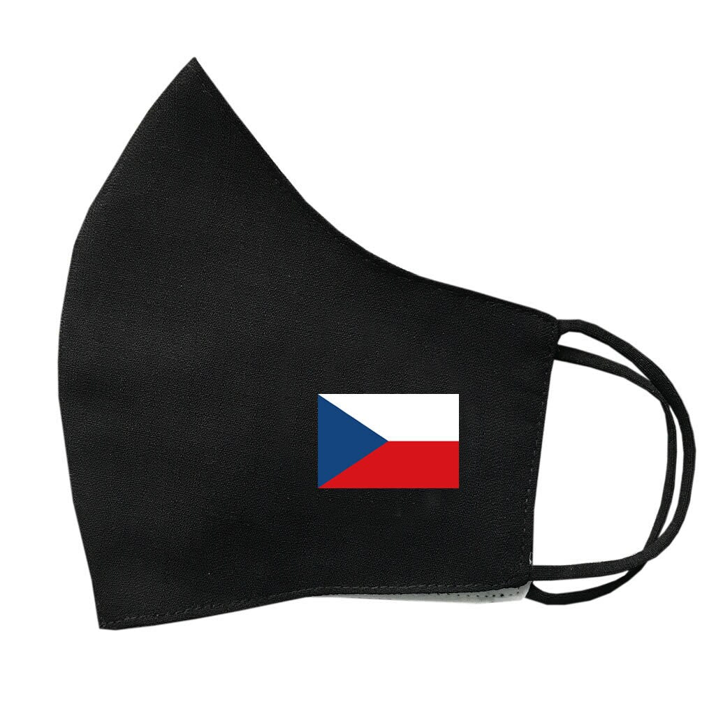 Czech Republic FLAG Mask Protective Covering Washable Reusable Breathable Czech Flag