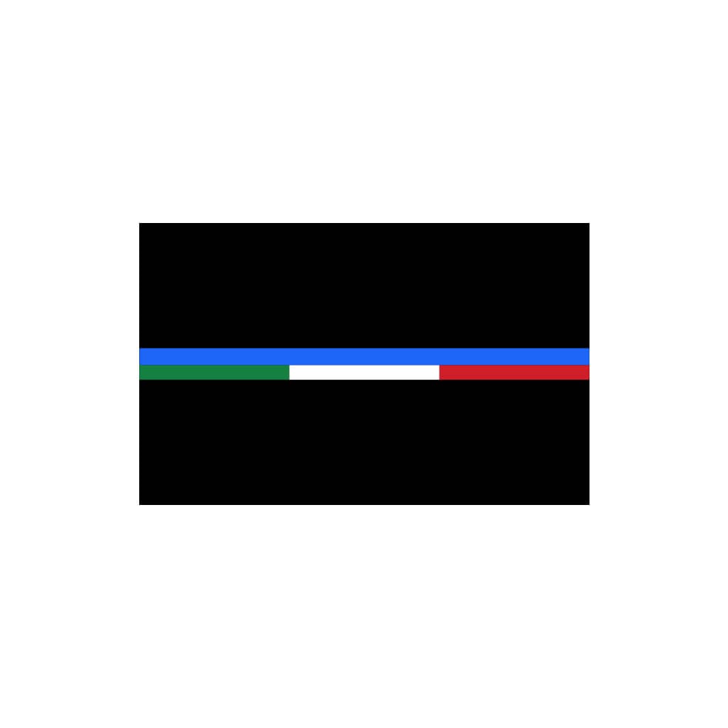 Italy Thin Blue Line Flag Iron on Screen Print Transfers for Fabrics Machine Washable Italian Flag patch