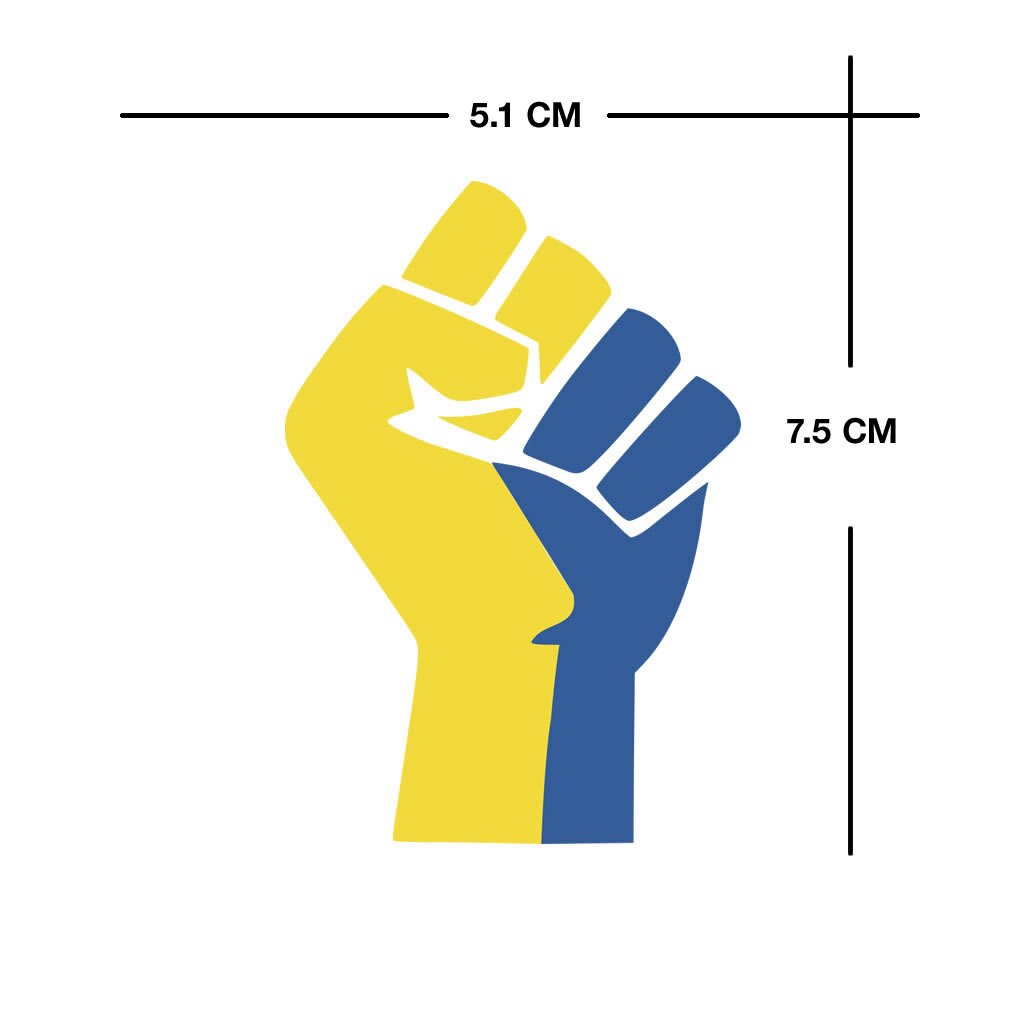 Free UKRAINE Iron on DIY Screen Print Transfer patch for fabric Resistance