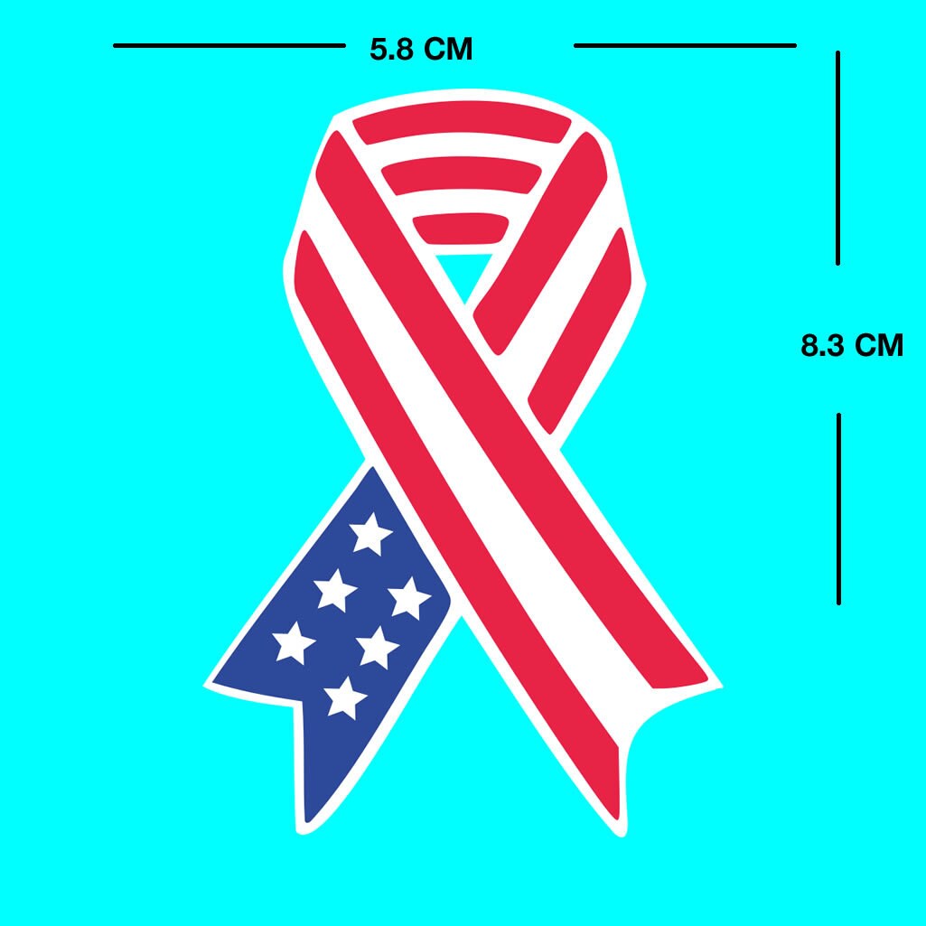 2 x USA Flag ribbon Iron on DIY Screen Print Transfer patch for fabric