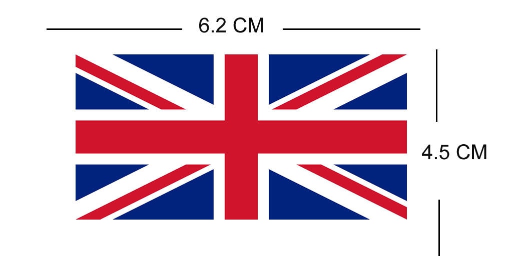 Set of 2 GREAT BRITAIN Iron on Flags
