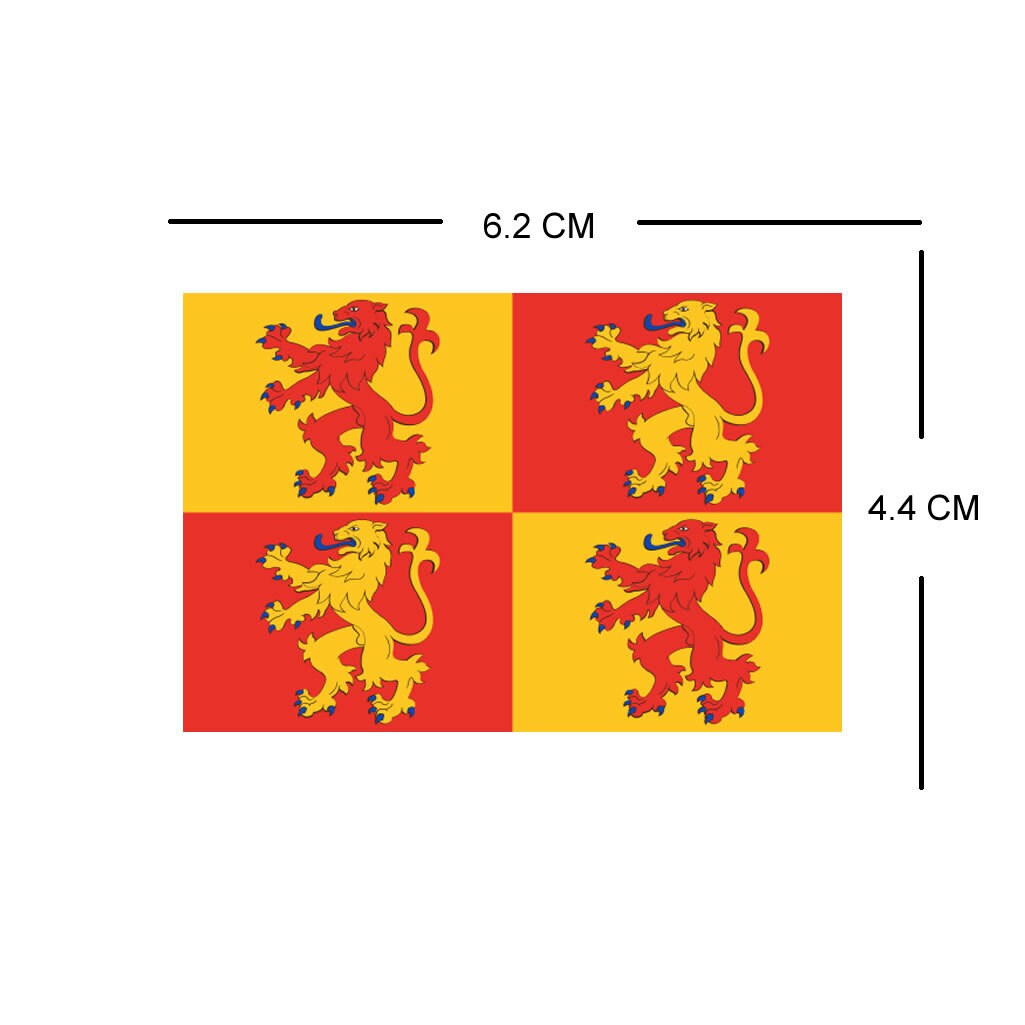 Set of 2 x Glyndwr's Banner Flag Iron on Screen Print Transfers for Fabrics