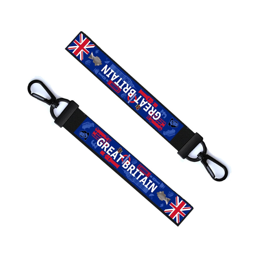 Great Britain key tag Luggage Tag Zipper Pull Keychain Bag United Kingdom UK