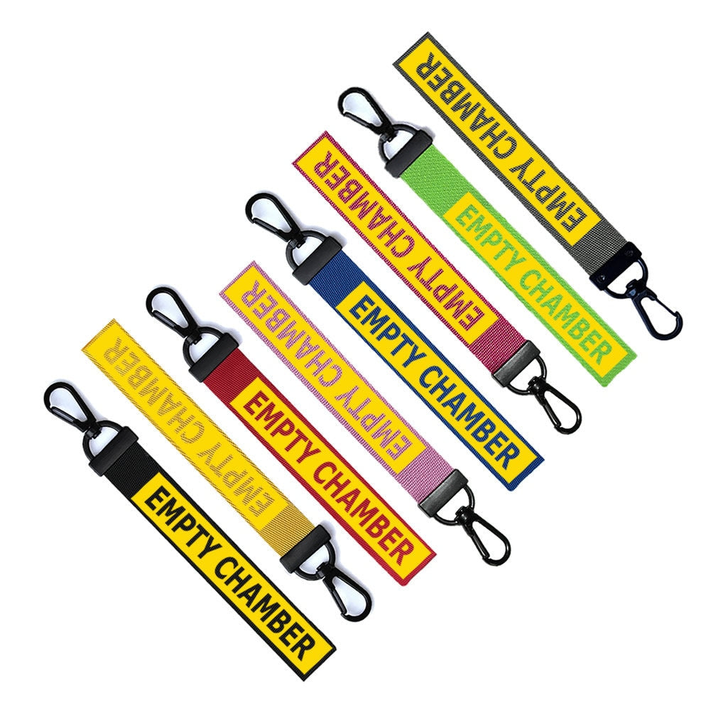 EMPTY CHAMBER Chain Keyring Luggage Tag Zipper Pull Bag Key Ring