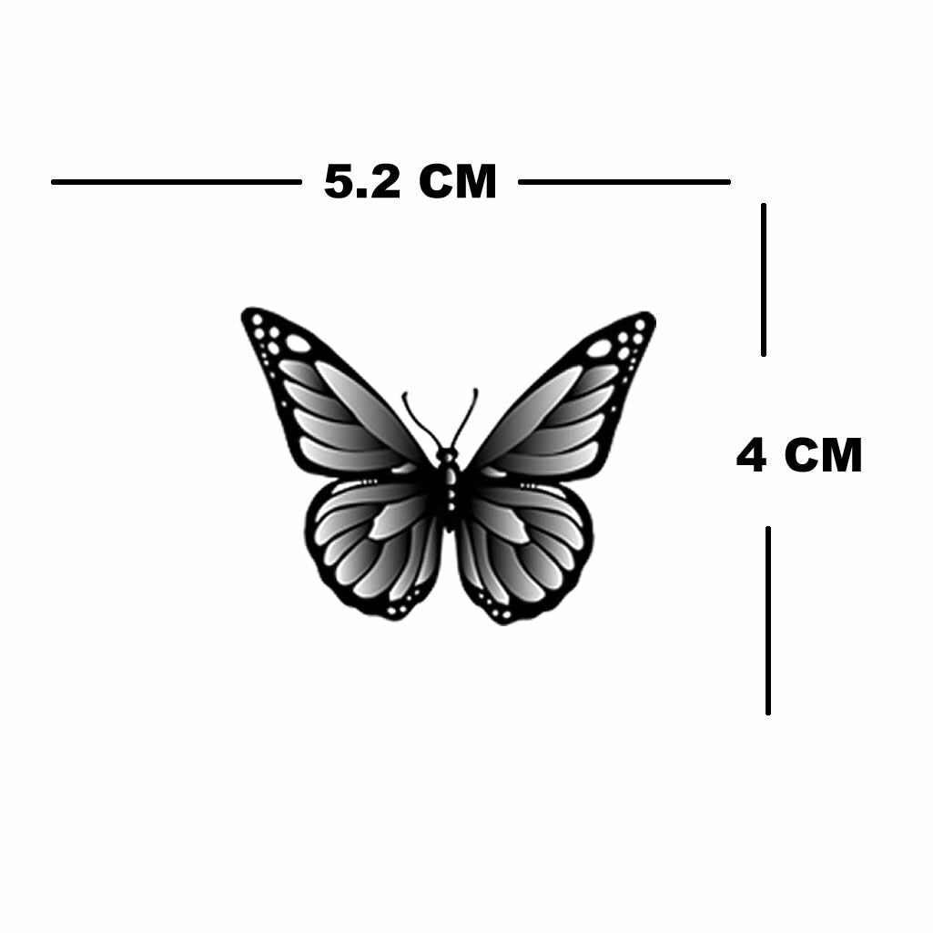 Set of 2 x Butterfly Semi Permanent temporary Tattoo Waterproof Lasts 1 - 2 weeks body art tattoo…