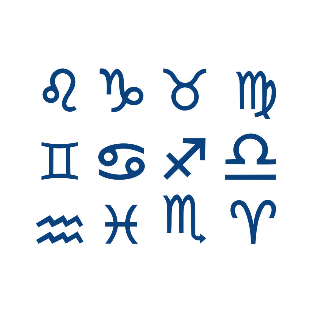 Star Signs Semi Permanent temporary Tattoo Waterproof Lasts 1 - 2 weeks Astrological