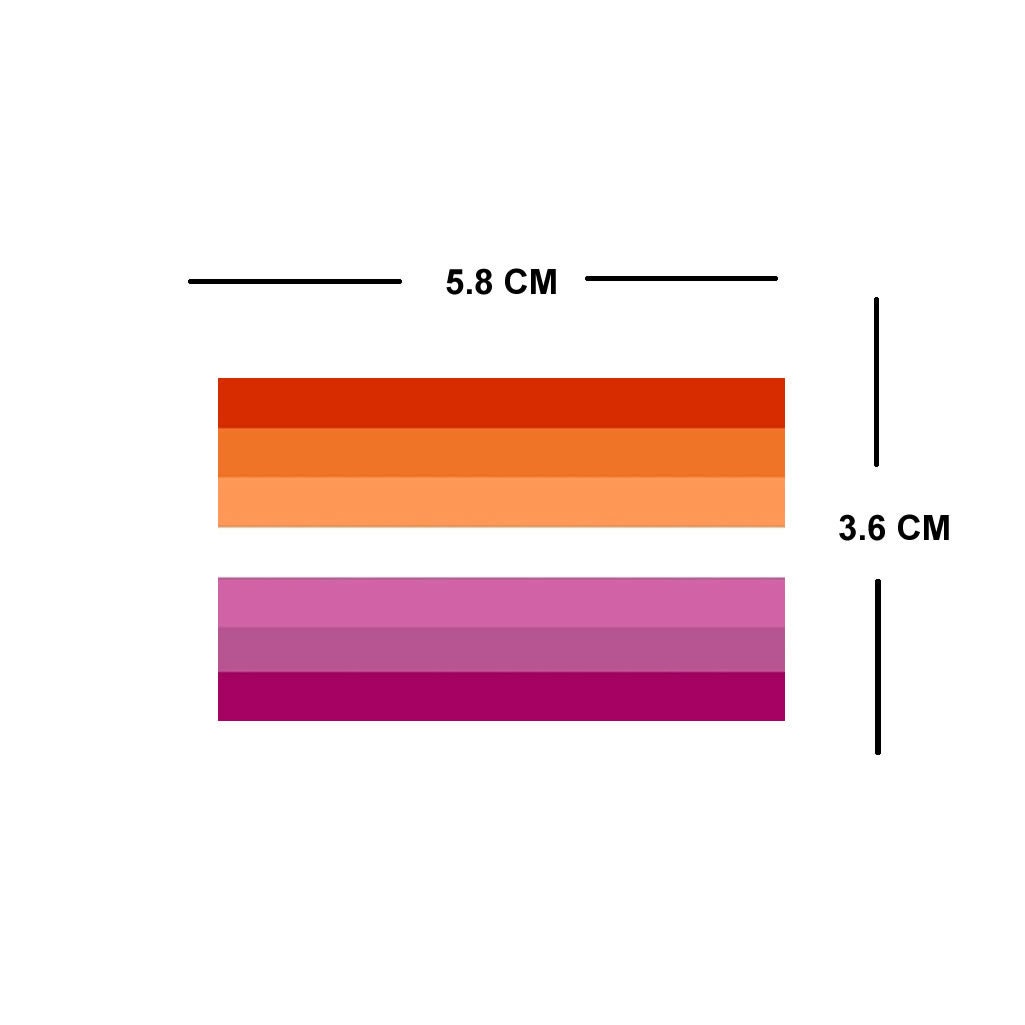Set of 4 LGBT SUNSET Flag Temporary Tattoo Waterproof gay pride flag