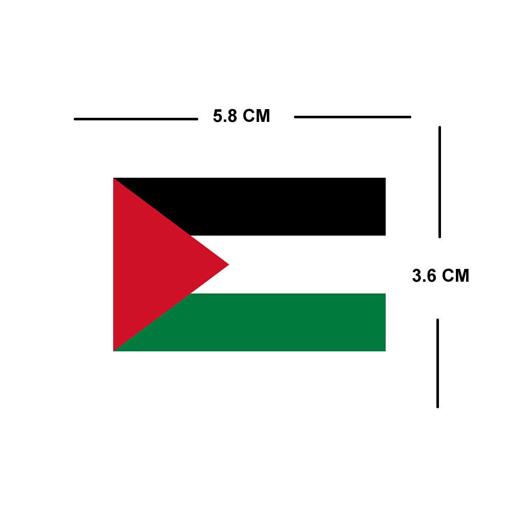 Set of 4 x Palestinian Flag Temporary Tattoo Waterproof Free Palestine Support
