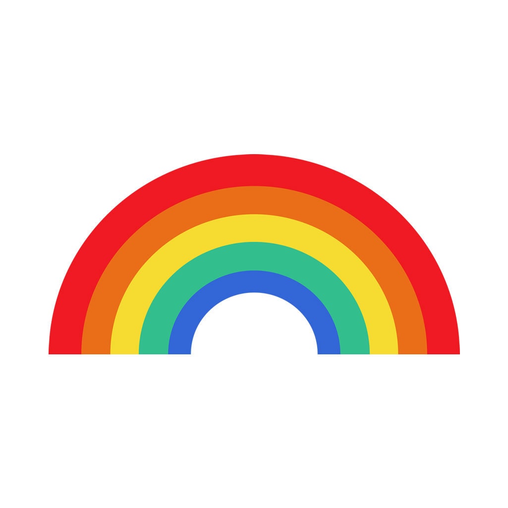 2 X LGBT RAINBOW IRON on Screen print transfer Patch Applique Motif