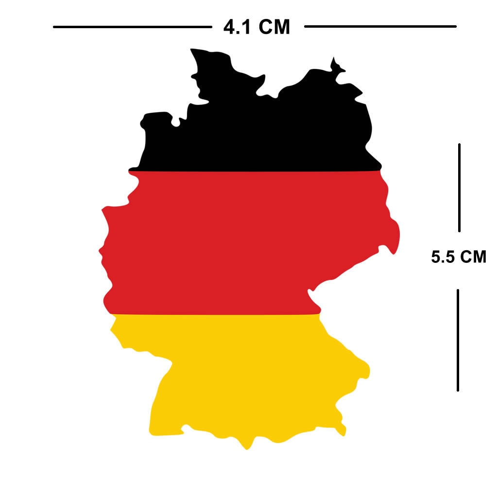 German Map IRON on Screen print transfer Patch Applique Motif Germany Deutschland