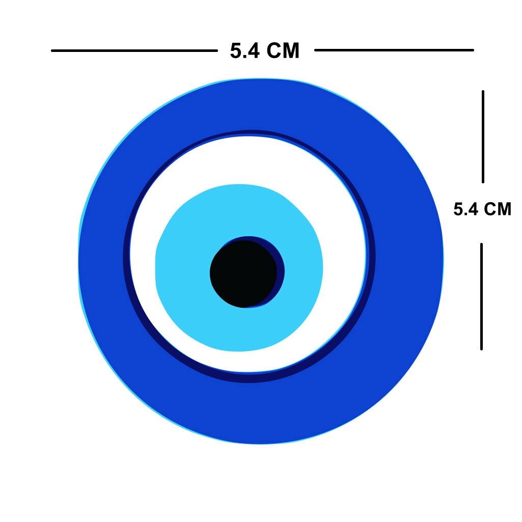 2 X Greek Evil Eye Iron on Screen print transfer Patch Applique Motif mati