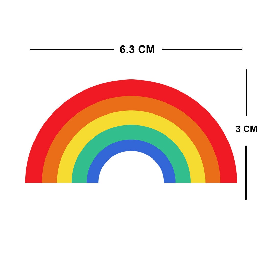 2 X LGBT RAINBOW IRON on Screen print transfer Patch Applique Motif