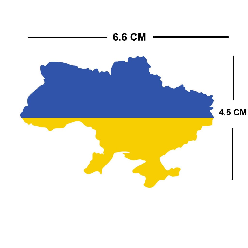 Ukraine Map IRON on Screen print transfer Patch Applique Ukrainian Map