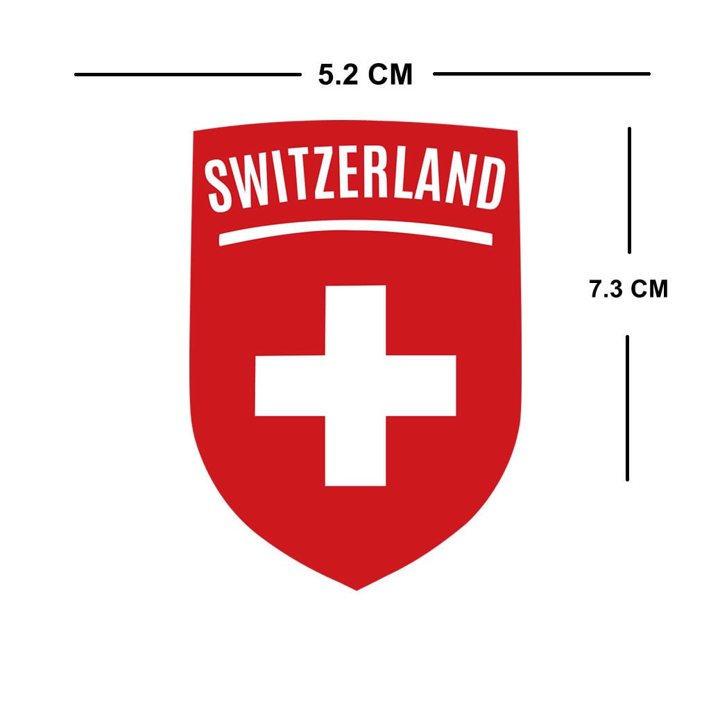 Switzerland Flag Crest IRON on Screen print transfer Patch Applique SWISS Team