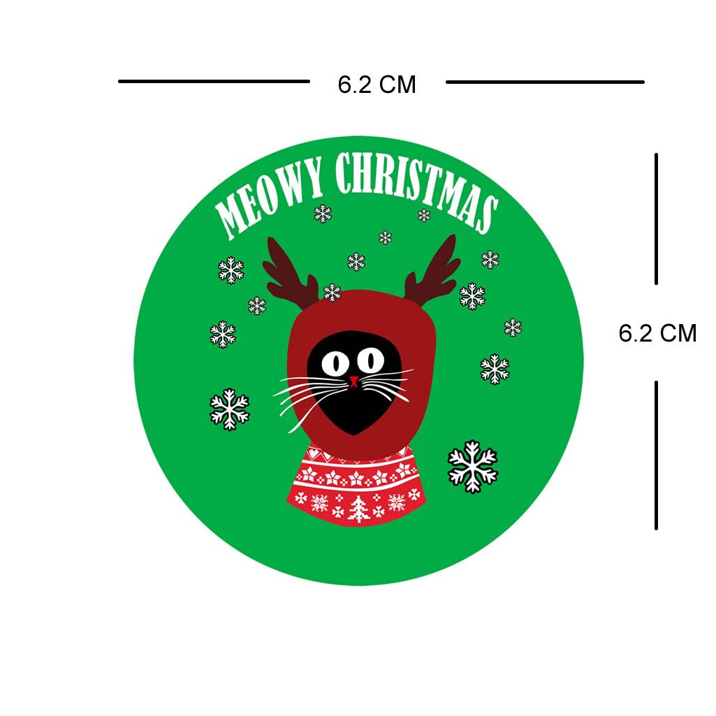 Meowy Christmas Cat reindeer Iron on Screen Print Transfers for Fabrics