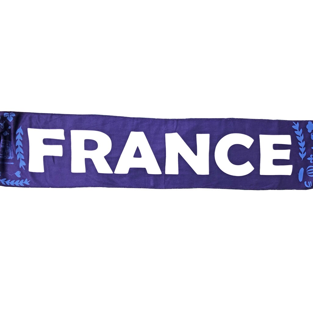 France National Team Supporter Scarf Football Soccer World Cup Football Scarf for Sporting Events French Fans