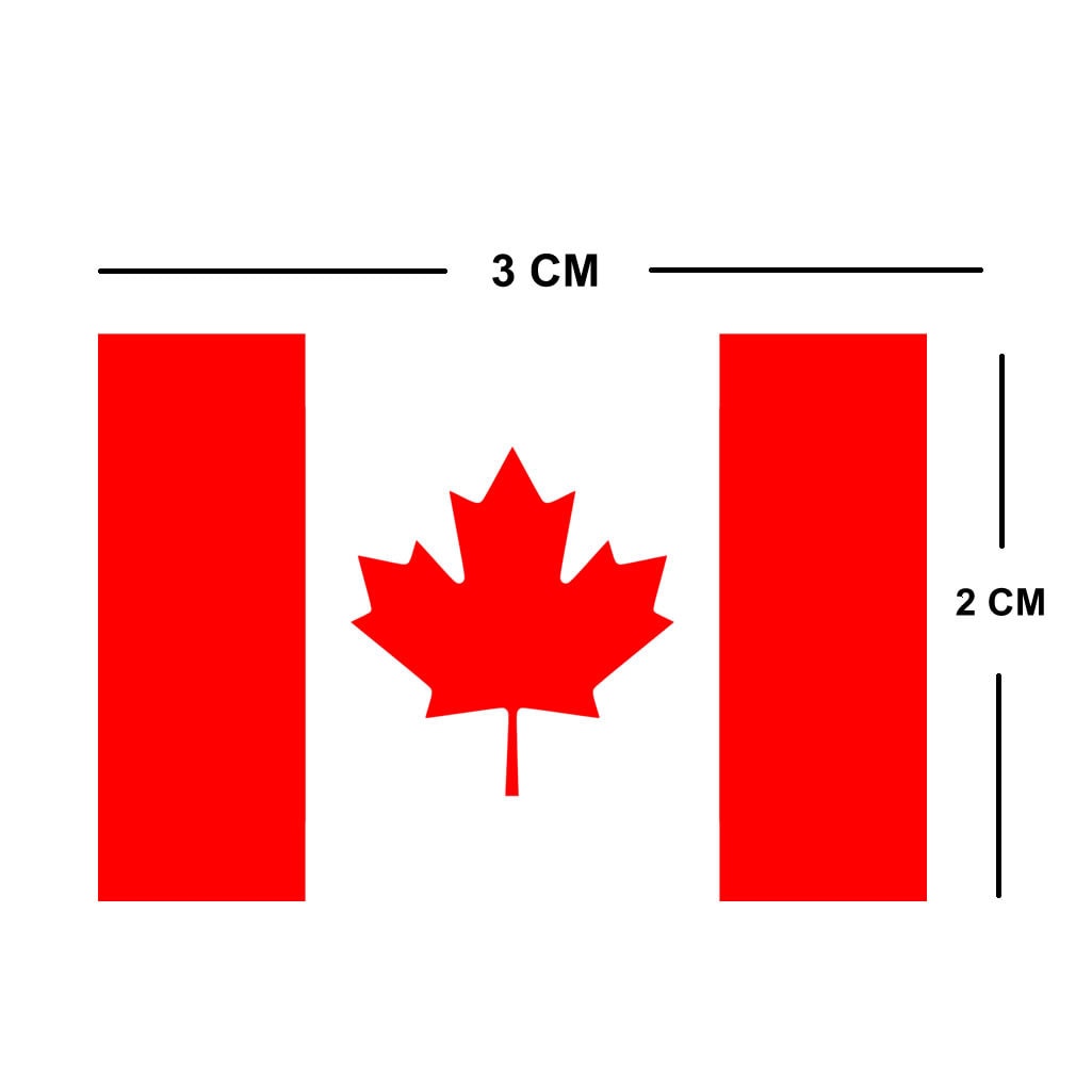4 x Canada Flag Iron on Screen print Fabric Applique machine washable transfer Canadian Team