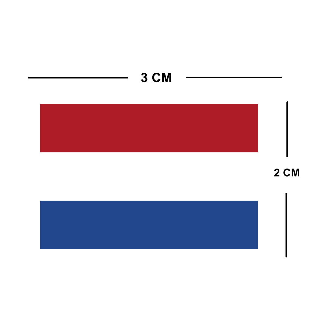 Set of 4 NETHERLANDS Flag Iron on Screen Print Transfers for Fabrics Machine Washable Holland Flag patch