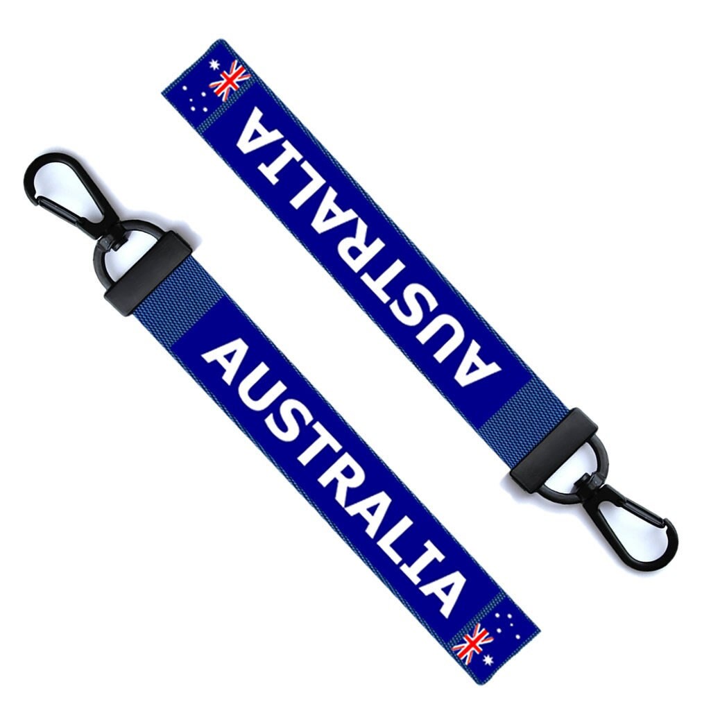 Australia Flag Key Chain Keyring Luggage Tag Zipper Pull Bag Ring Key Ring