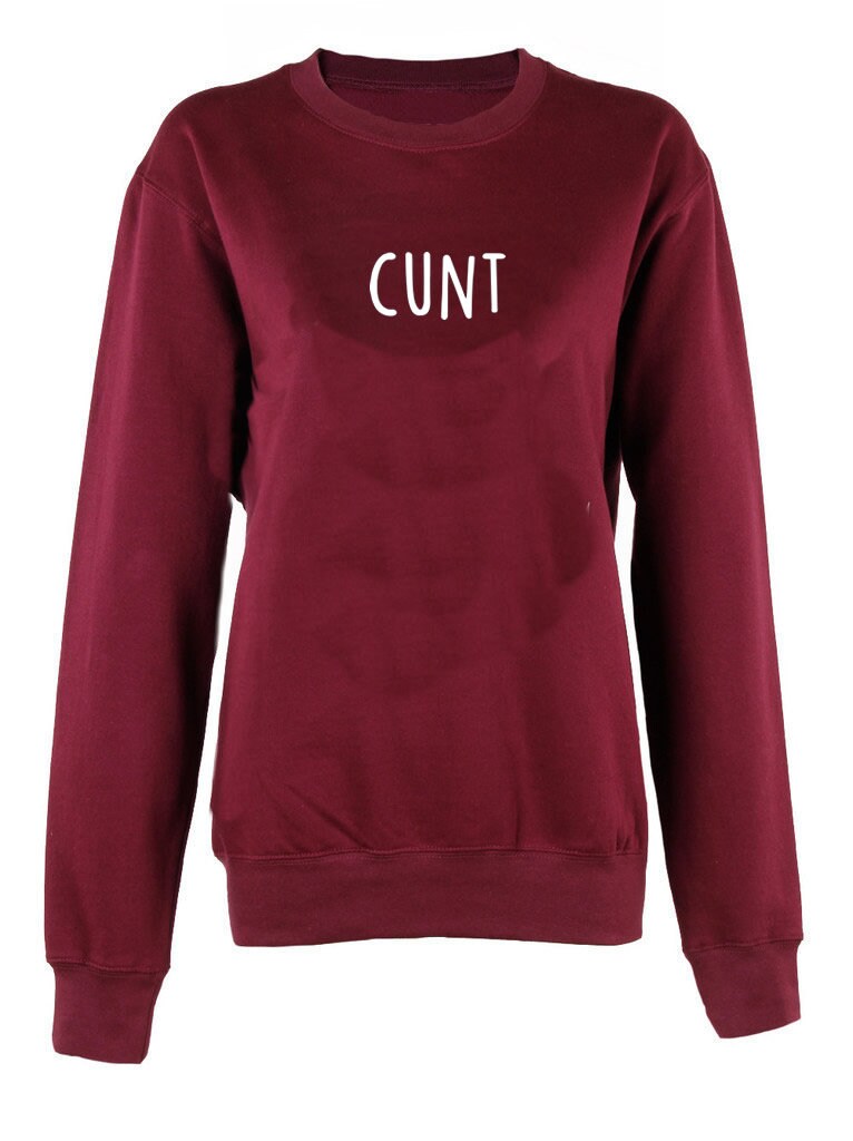 CUNT crew neck sweatshirt unisex sweater pullover Funny Christmas Jumper