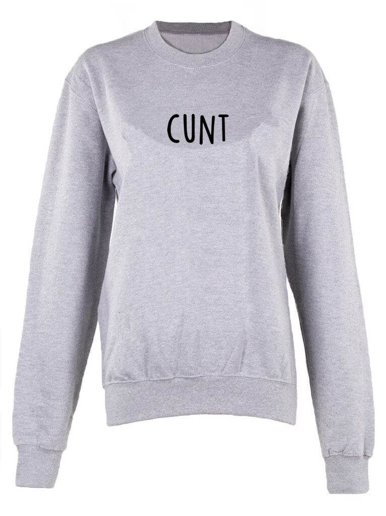CUNT crew neck sweatshirt unisex sweater pullover Funny Christmas Jumper