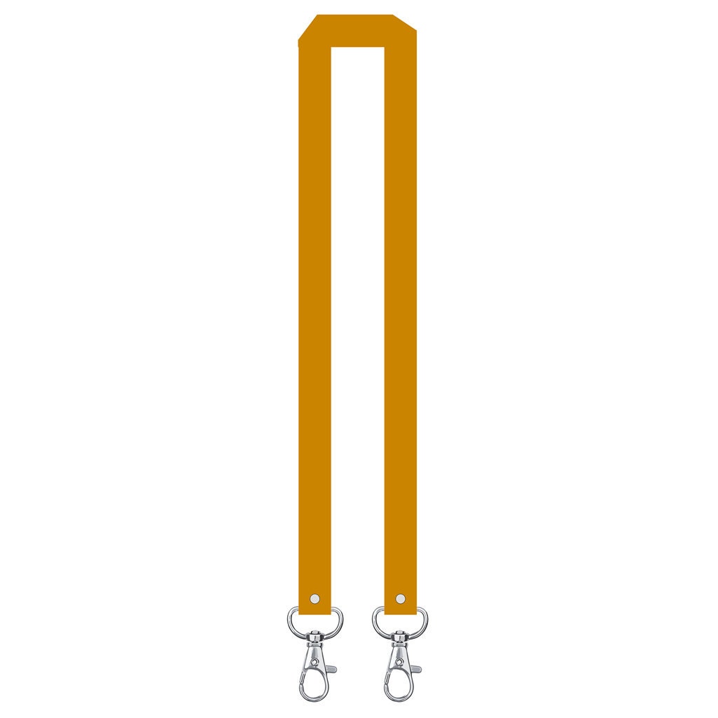 Printed or plain double clip Lanyard - Personalised /custom, neck strap ID CARD Holder Included