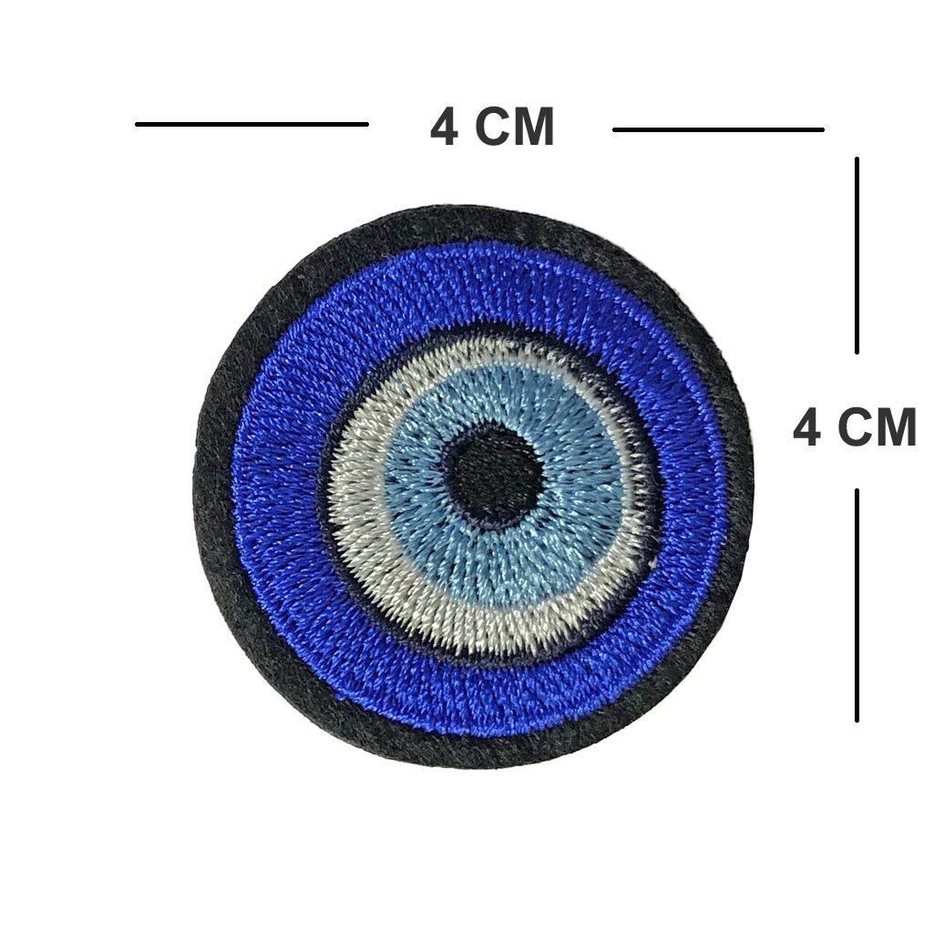 Evil Eye Embroidery Patch Iron on or Sew on Embroidered Transfer