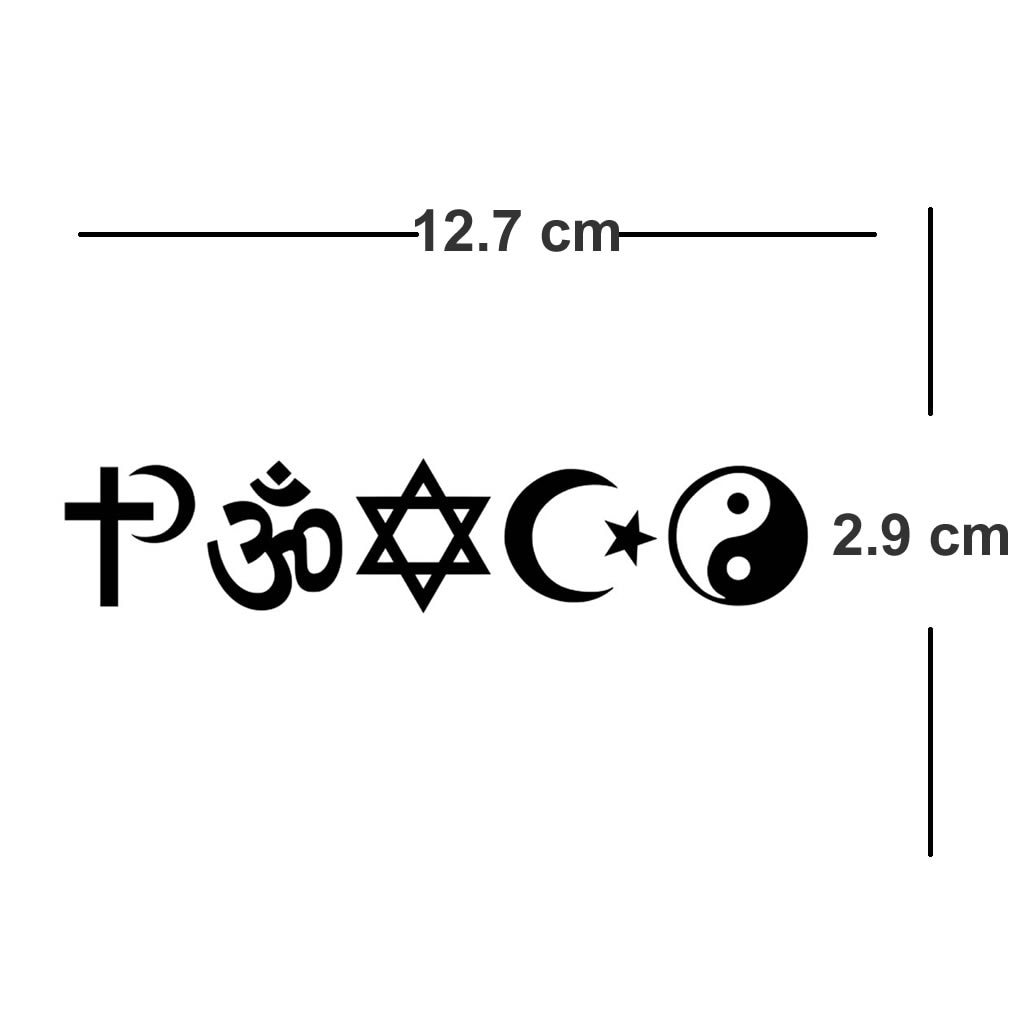 Peace Iron on Screen Print Transfers for Fabrics Machine Washable world religion harmony love