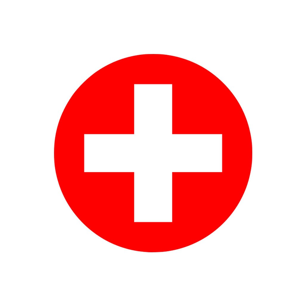 Red Cross Iron on Screen Print Transfers for Fabrics medic medical cross first aid