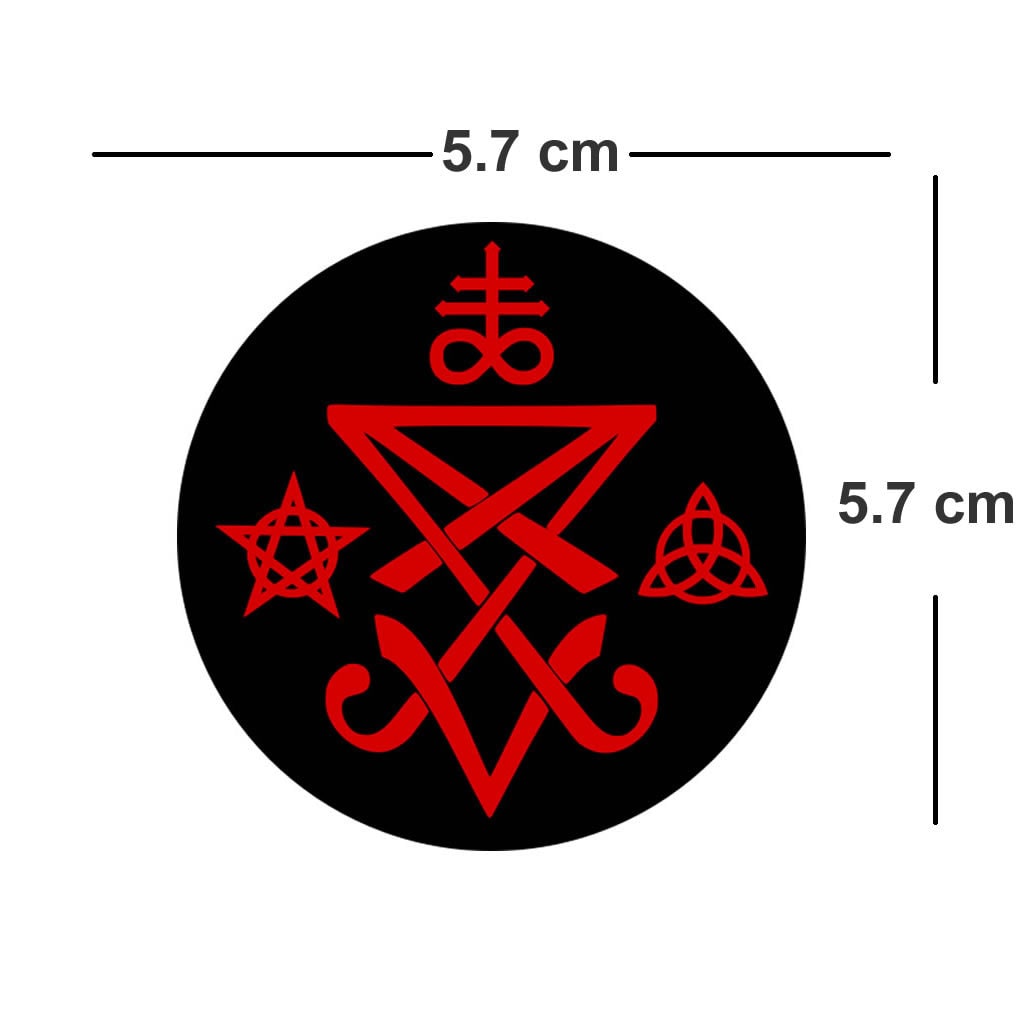 Sigil of Lucifer Iron on Screen Print Transfers for Fabrics Machine Washable demon Satanic witchcraft