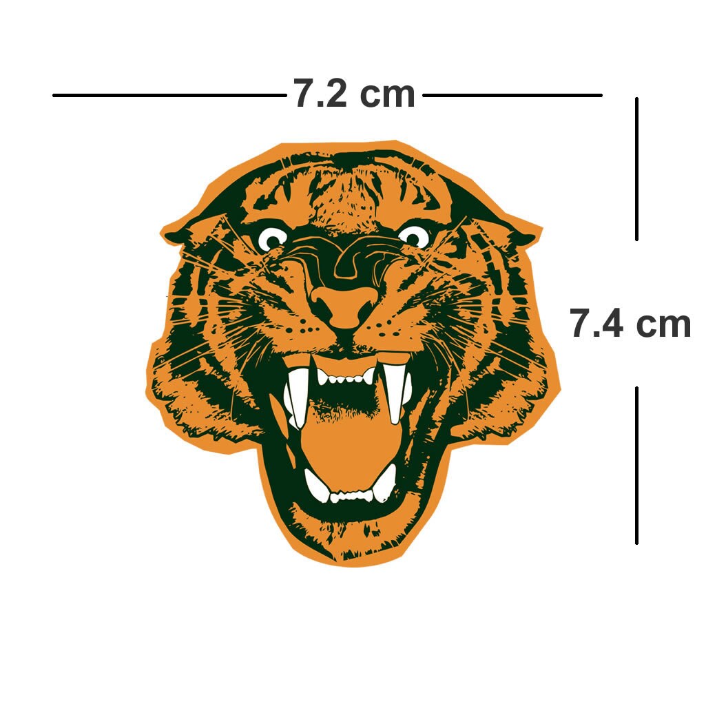 Tiger Iron on Screen Print Transfers for Fabrics Tiger head