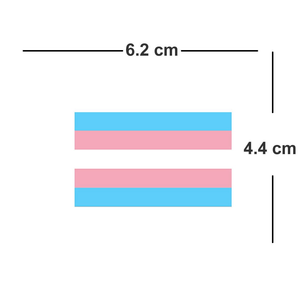 Trans Flag Iron on Screen Print Transfers for Fabrics Transgender Flag