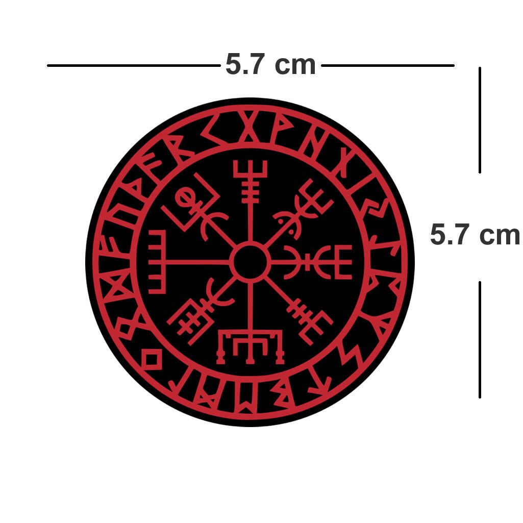 Viking Icelandic COMPASS iron on transfer