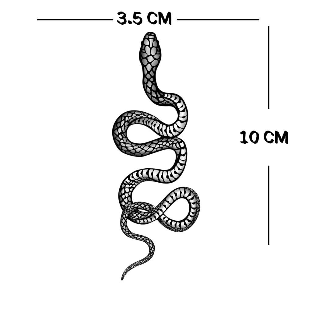 Snake Temporary Tattoo neck face cobra hand arm body art