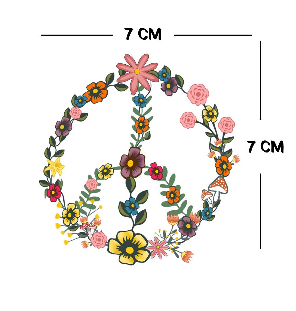 10 x Hippie Temporary Tattoo Lasts 1 week harmony Peace love and happiness hamsa hand sun green heart ying yang