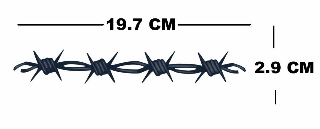 Set of 5 x Semi Permanent temporary Tattoo Waterproof Lasts 1 - 2 weeks Celtic Christian Cross barbed wire tribal arm band