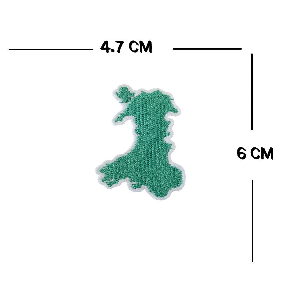 Set of 5 Wales Embroidery Patch Iron on or Sew on Embroidered Motif Transfer Welsh Flag dragon Cymru map daffodil