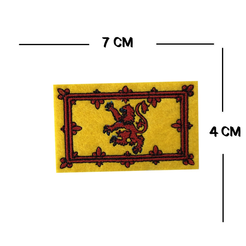Scotland lion Flag Embroidery Patch Iron on or Sew on patch Scottish