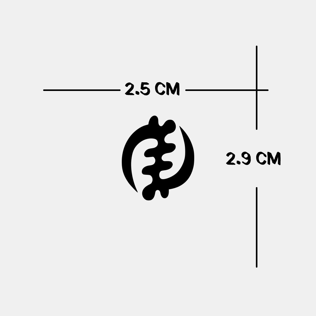 6 x African Adinkra Symbols Semi Permanent Tattoo Waterproof Lasts 1 - 2 weeks Hope loyalty courage freedom