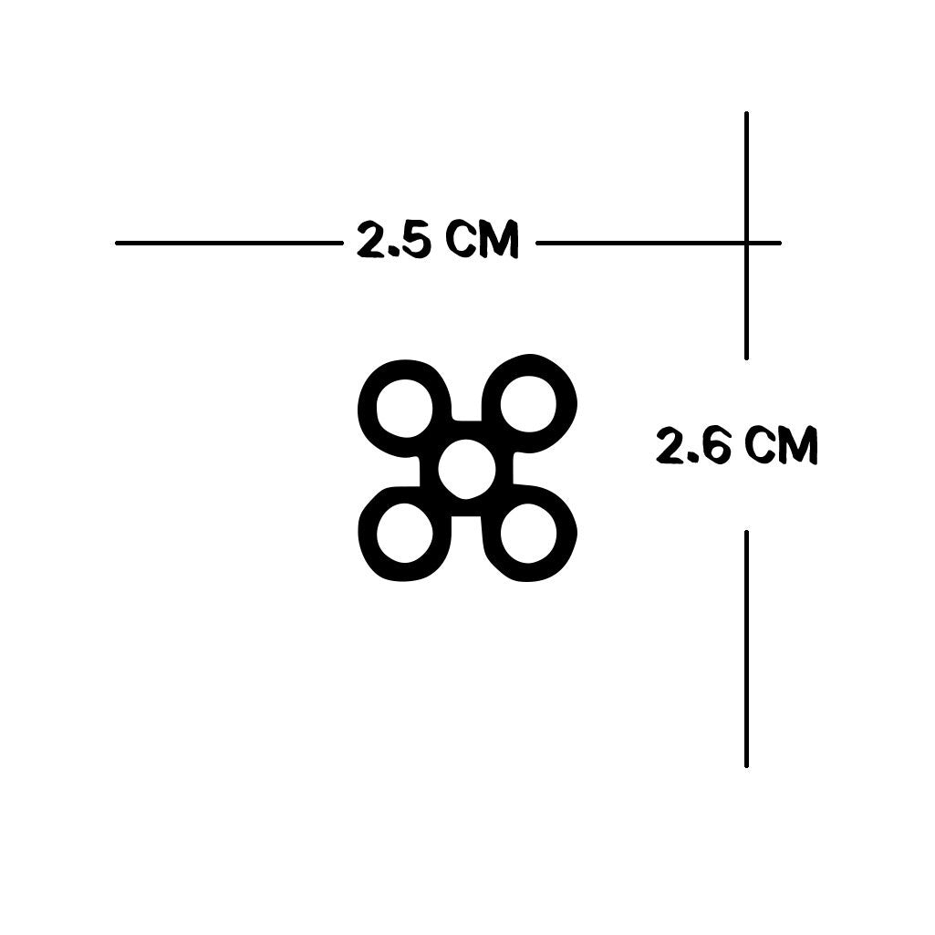 6 X African Adinkra symbols Temporary Tattoo Lasts 1 week Hope loyalty courage freedom