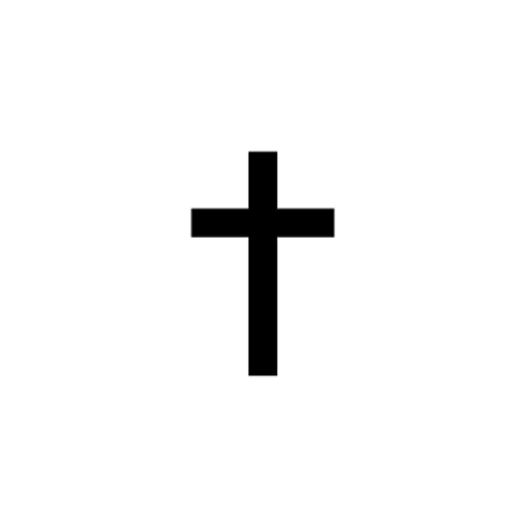 Christian Cross Semi Permanent Tattoo Waterproof Lasts 1 - 2 weeks Cross Symbol